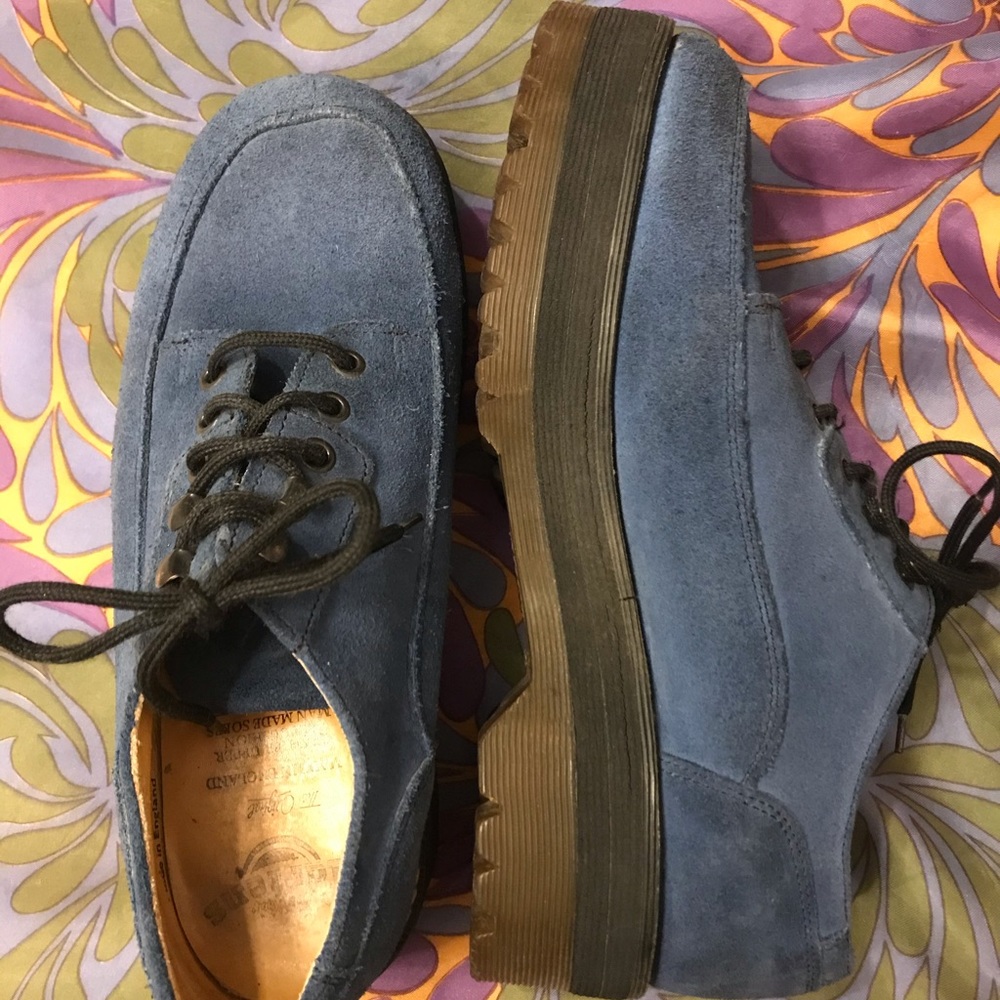 RARE blue suede Dr. Martens✨